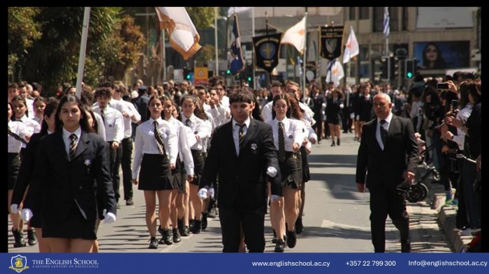 School's Proud Presence at the 25th March Nicosia Parade